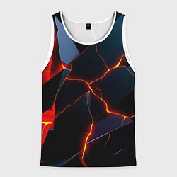 Майка-безрукавка мужская Plate fracturing, цвет: 3D-белый