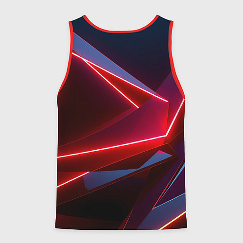 Мужская майка без рукавов Neon laser red / 3D-Красный – фото 2