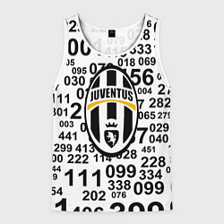 Майка-безрукавка мужская Ювентус числа, цвет: 3D-белый