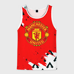 Мужская майка без рукавов Манчестер Юнайтед символы краски