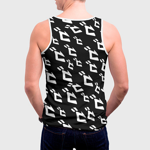 Мужская майка без рукавов Манчестер Юнайтед x Jojo anime / 3D-Белый – фото 4