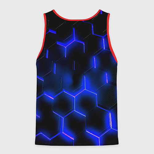 Мужская майка без рукавов FC Bayern Mnchen соты / 3D-Красный – фото 2