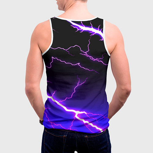 Мужская майка без рукавов Bayern Mnchen молнии шторм / 3D-Белый – фото 4