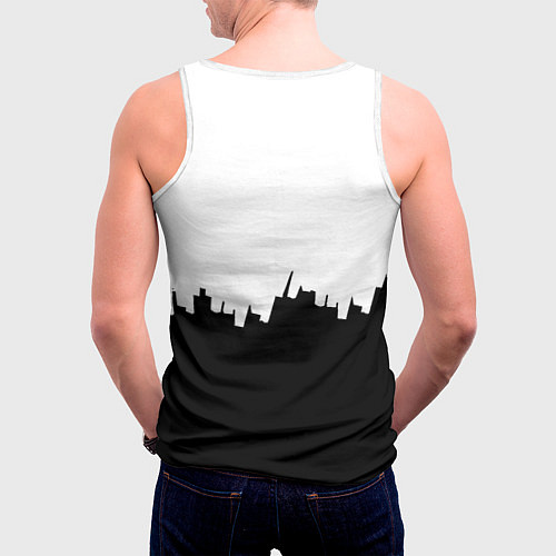 Мужская майка без рукавов Bayern Mnchen пиксели / 3D-Белый – фото 4