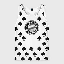 Майка-безрукавка мужская Bayern Mnchen пики, цвет: 3D-белый