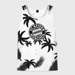 Майка-безрукавка мужская Бавария Мюнхен тропики, цвет: 3D-белый