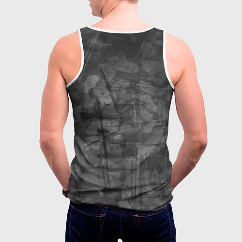 Мужская майка без рукавов Контр cтрайк два / 3D-Белый – фото 4
