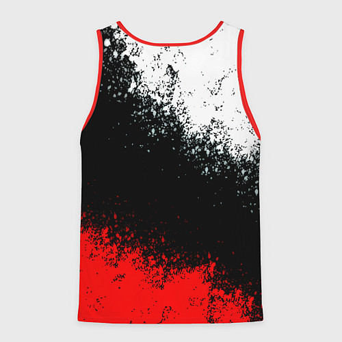 Мужская майка без рукавов Манчестер Юнайтед краски всплеск / 3D-Красный – фото 2