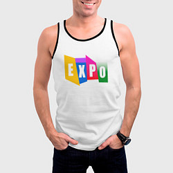 Майка-безрукавка мужская Expo Выстовка, цвет: 3D-черный — фото 2