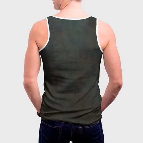 Мужская майка без рукавов Конь Ренессанс / 3D-Белый – фото 4