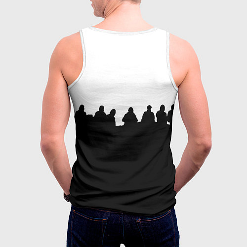 Мужская майка без рукавов Ювентус команды / 3D-Белый – фото 4