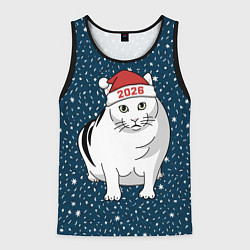 Мужская майка без рукавов Кот мем - 2026