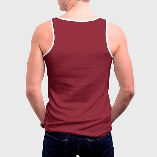 Мужская майка без рукавов Рождество в Хогвартс / 3D-Белый – фото 4