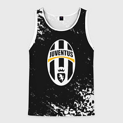 Майка-безрукавка мужская Ювентус черепа краски, цвет: 3D-белый