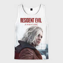 Майка-безрукавка мужская Грейс Эшкрофт Resident evil requiem, цвет: 3D-белый