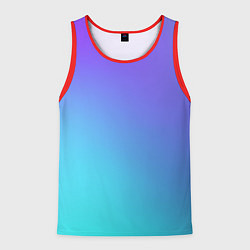 Майка-безрукавка мужская Color multi-colored gradient, цвет: 3D-красный