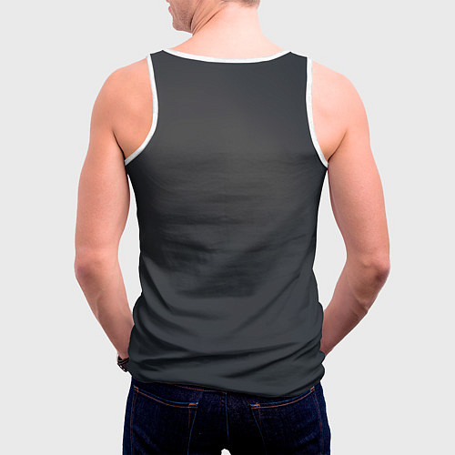 Мужская майка без рукавов Лошадь в новогоднем костюме / 3D-Белый – фото 4