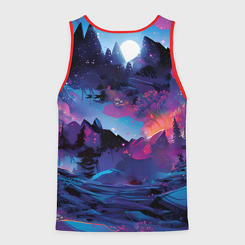 Мужская майка без рукавов 2026 Фэнтези лошадка / 3D-Красный – фото 2