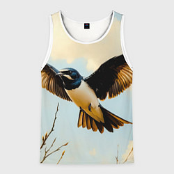 Мужская майка без рукавов Полёт ласточки