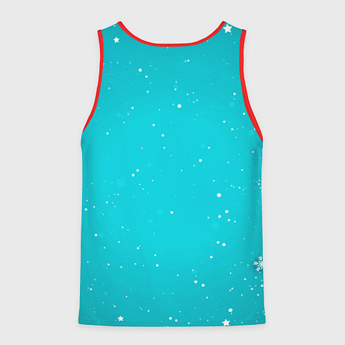 Мужская майка без рукавов Голова лошадки / 3D-Красный – фото 2