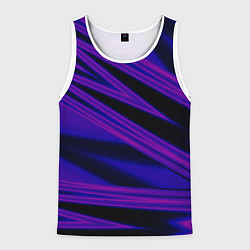 Майка-безрукавка мужская Color multi-colored neon, цвет: 3D-белый