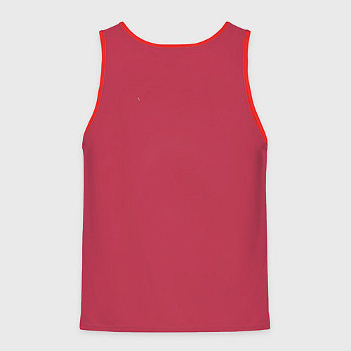 Мужская майка без рукавов Комичная новогодняя лошадь / 3D-Красный – фото 2