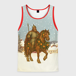 Майка-безрукавка мужская Богатырь на коне 2026, цвет: 3D-красный