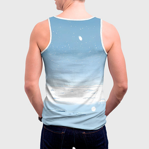 Мужская майка без рукавов Сердитая лошадка 2026 / 3D-Белый – фото 4