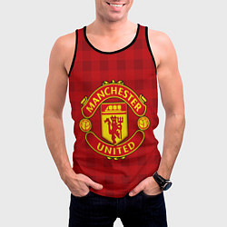 Майка-безрукавка мужская Manchester United, цвет: 3D-черный — фото 2