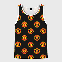 Майка-безрукавка мужская Manchester United Pattern, цвет: 3D-белый