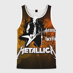 Майка-безрукавка мужская Metallica: James Hetfield, цвет: 3D-белый