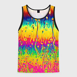 Майка-безрукавка мужская Tie dye, цвет: 3D-черный