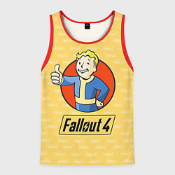Майка-безрукавка мужская Fallout 4: Pip-Boy, цвет: 3D-красный
