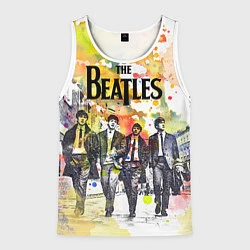 Майка-безрукавка мужская The Beatles: Colour Spray, цвет: 3D-белый