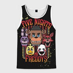 Майка-безрукавка мужская Five Nights At Freddy's, цвет: 3D-белый
