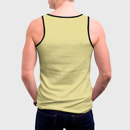 Мужская майка без рукавов Кот / 3D-Черный – фото 4