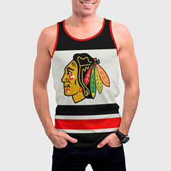 Майка-безрукавка мужская Chicago Blackhawks, цвет: 3D-красный — фото 2