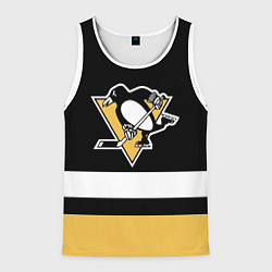 Майка-безрукавка мужская Pittsburgh Penguins: Black, цвет: 3D-белый