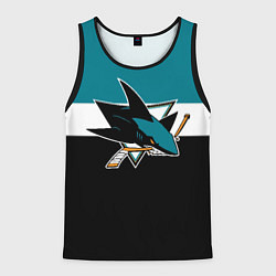 Майка-безрукавка мужская San Jose Sharks, цвет: 3D-черный