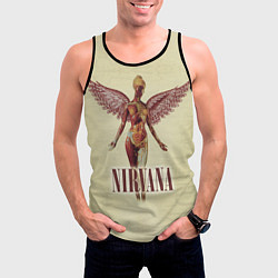 Майка-безрукавка мужская Nirvana Angel, цвет: 3D-черный — фото 2