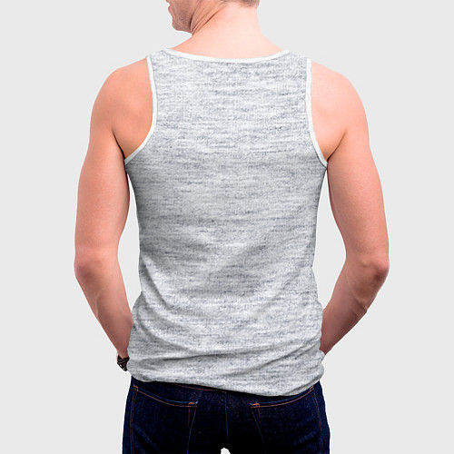 Мужская майка без рукавов Йоркширский терьер / 3D-Белый – фото 4