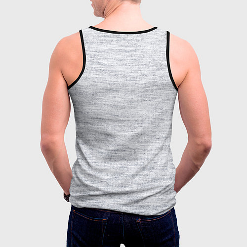 Мужская майка без рукавов Модная киска / 3D-Черный – фото 4