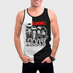 Майка-безрукавка мужская Ramones Boys, цвет: 3D-черный — фото 2