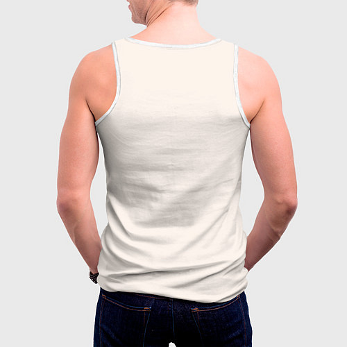 Мужская майка без рукавов Fight Club: Friends / 3D-Белый – фото 4