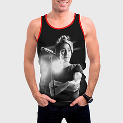 Майка-безрукавка мужская Земфира на сцене, цвет: 3D-красный — фото 2