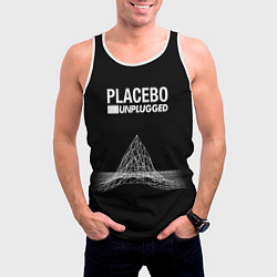 Майка-безрукавка мужская Placebo: Unplugged, цвет: 3D-белый — фото 2