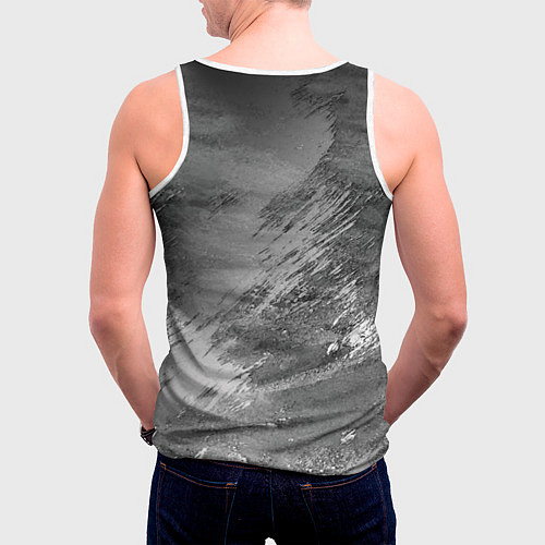 Мужская майка без рукавов Red maсhine / 3D-Белый – фото 4