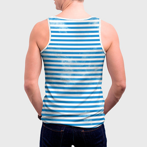 Мужская майка без рукавов ВДВ / 3D-Белый – фото 4