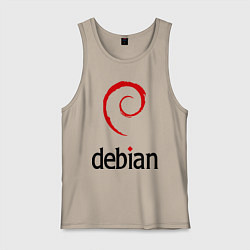 Мужская майка Debian