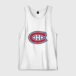 Майка мужская хлопок Montreal Canadiens, цвет: белый